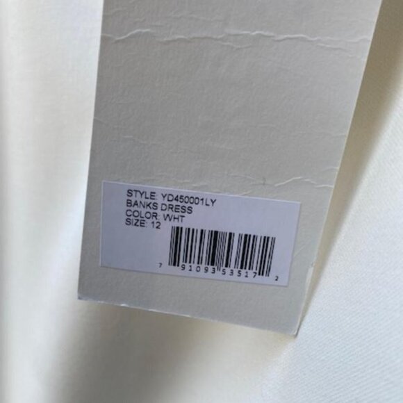 LIKELY Women's Banks Dress, bodycon fit and flounce at the hem. Size 12 - Picture 7 of 13